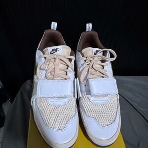Nike White and Brown Sneakers